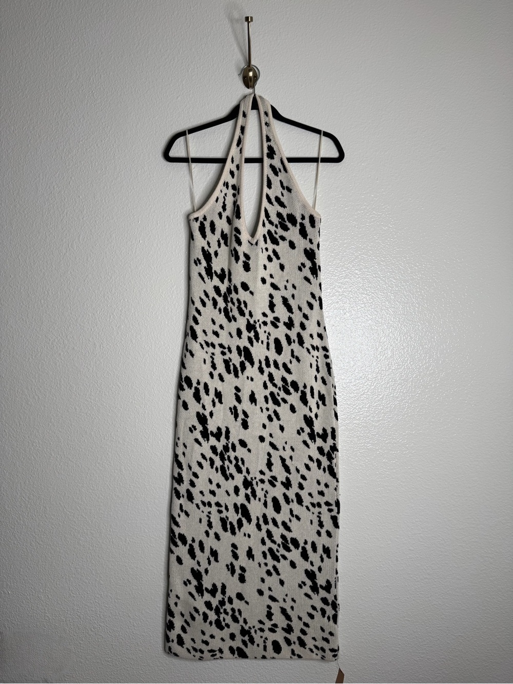 NWT Reformation Parry Cotton Knit Halter Dress size Large - Picture 4 of 12